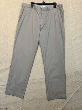 J crew factory pants mens size 38×32 light gray cream chino khaki work business